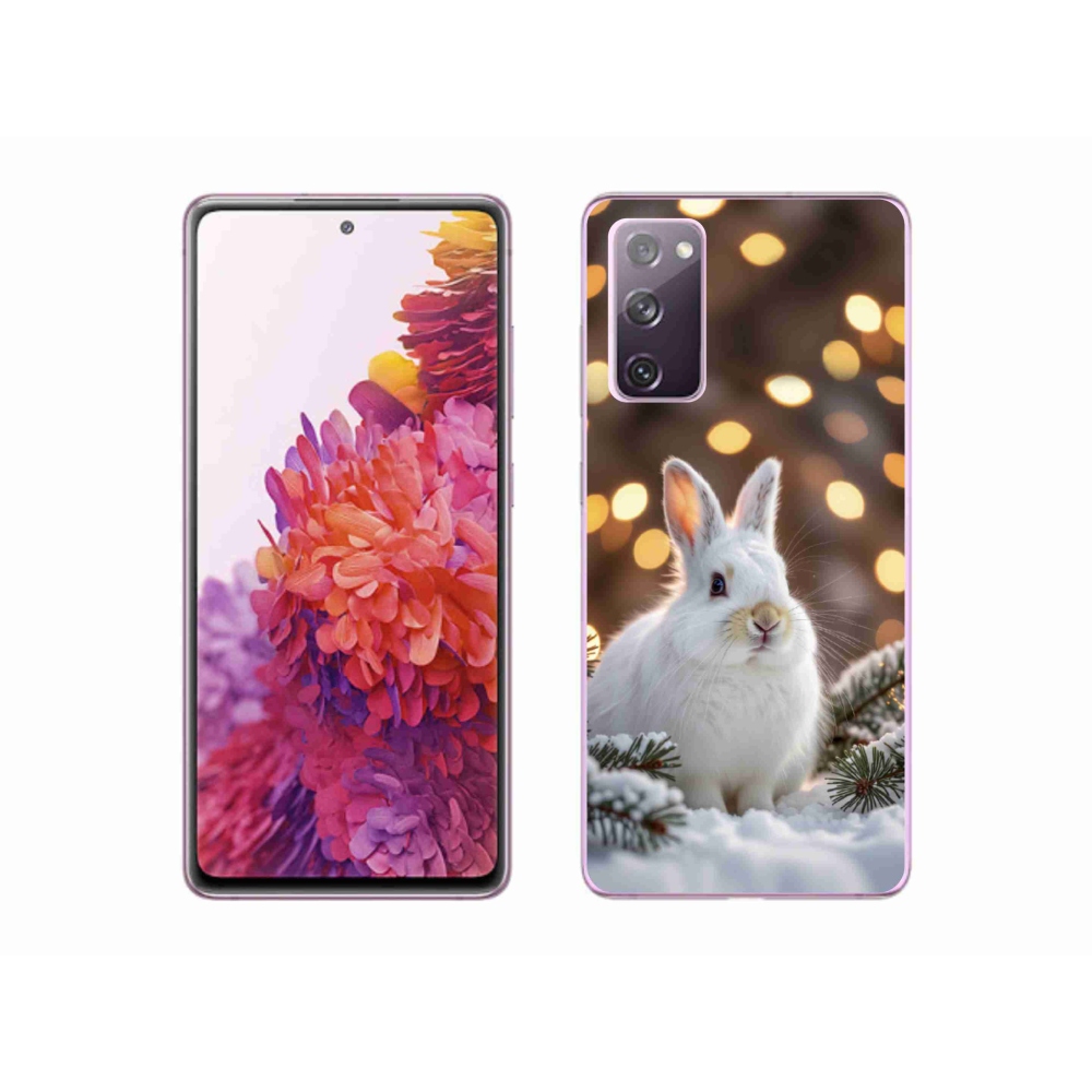 Gélový kryt mmCase na Samsung Galaxy S20 FE - biely zajac