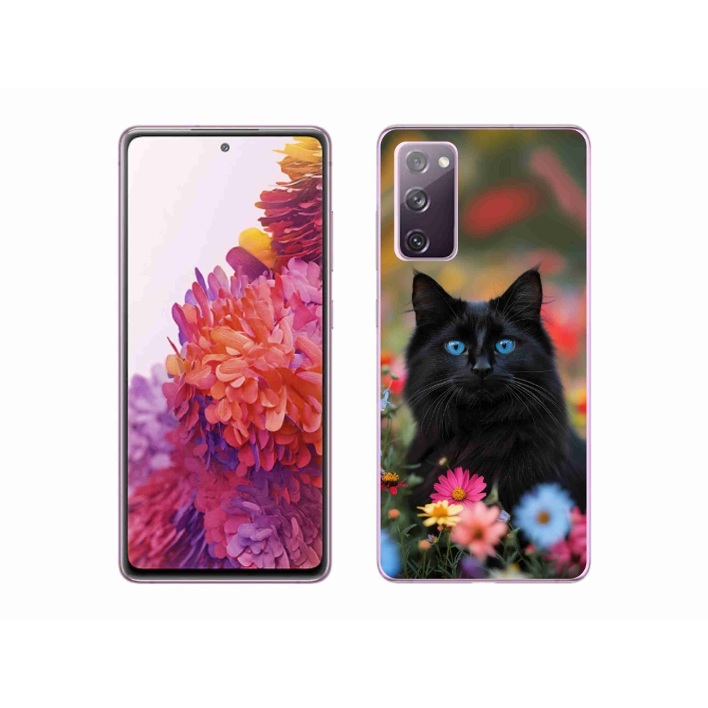 Gélový kryt mmCase na Samsung Galaxy S20 FE - čierne mačiatko 4