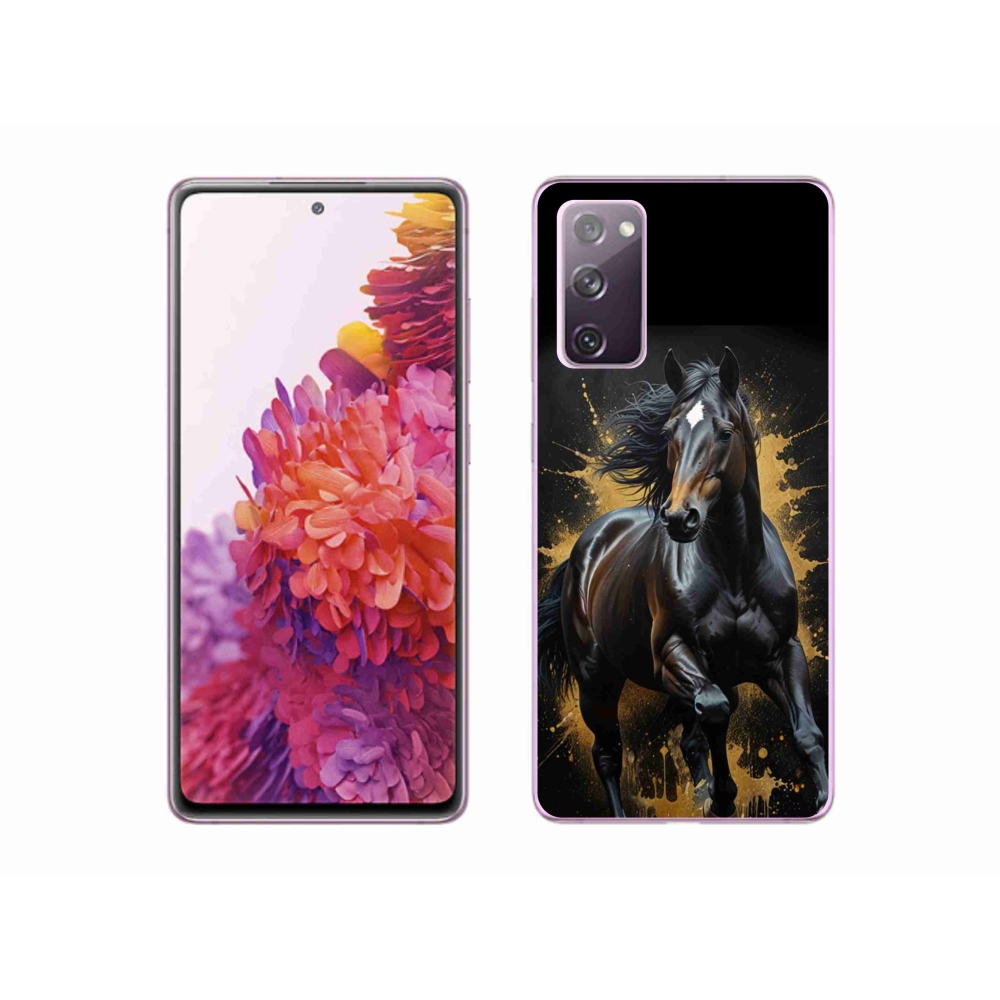 Gélový kryt mmCase na Samsung Galaxy S20 FE - elegantný čierny žrebec