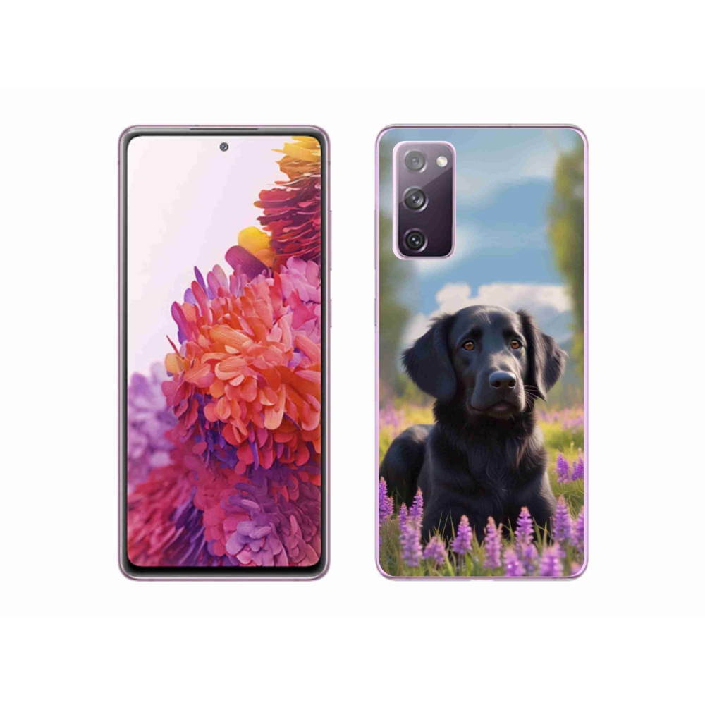 Gélový kryt mmCase na Samsung Galaxy S20 FE - elegantný čierny retriever