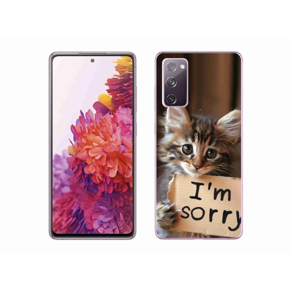 Gélový kryt mmCase na Samsung Galaxy S20 FE - mačacie ospravedlnenie