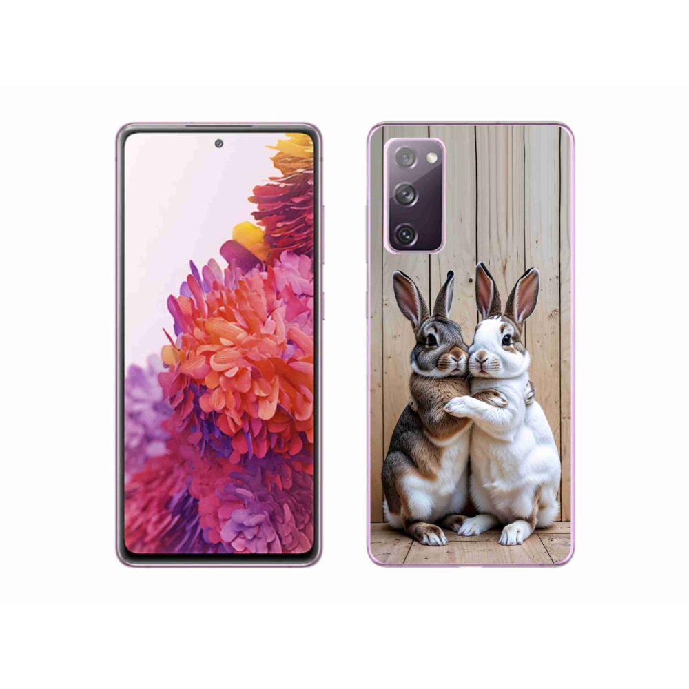 Gélový kryt mmCase na Samsung Galaxy S20 FE - králičie pár