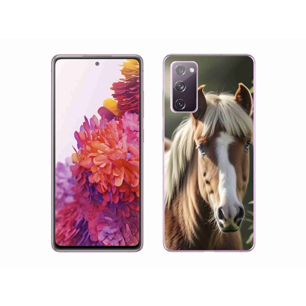 Gélový kryt mmCase na Samsung Galaxy S20 FE - kôň so svetlou hrivou