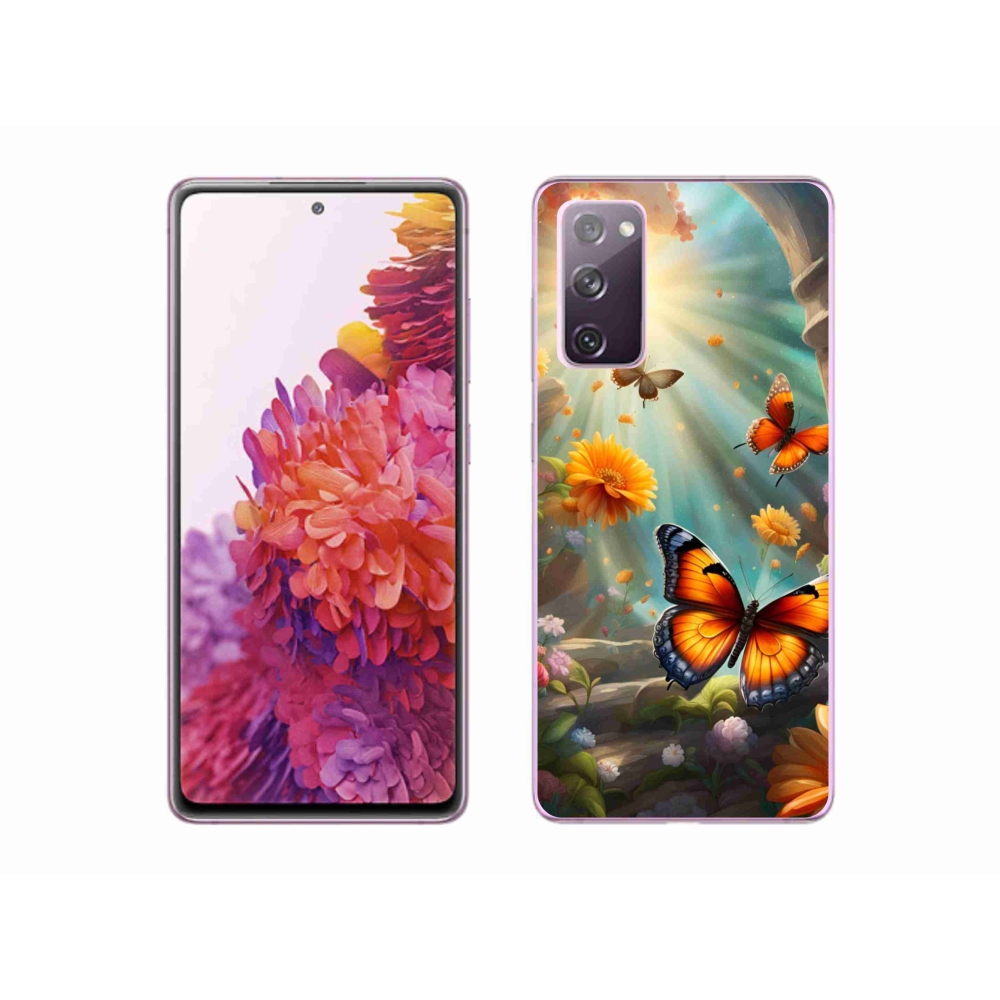 Gélový kryt mmCase na Samsung Galaxy S20 FE - motýlia záhrada 2