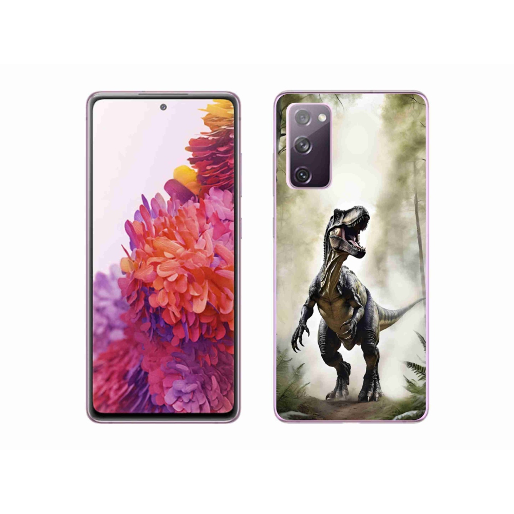 Gélový kryt mmCase na Samsung Galaxy S20 FE - naštvaný T-Rex