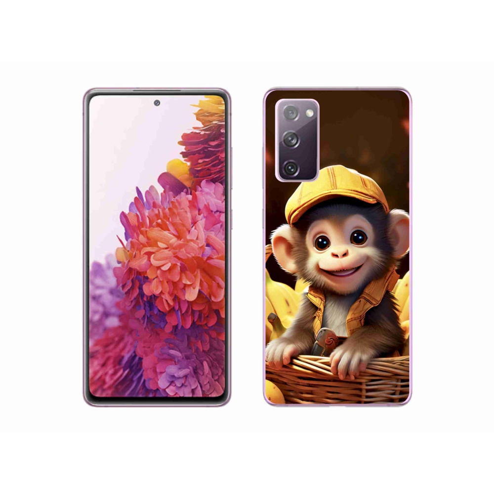 Gélový kryt mmCase na Samsung Galaxy S20 FE - opice v košíku