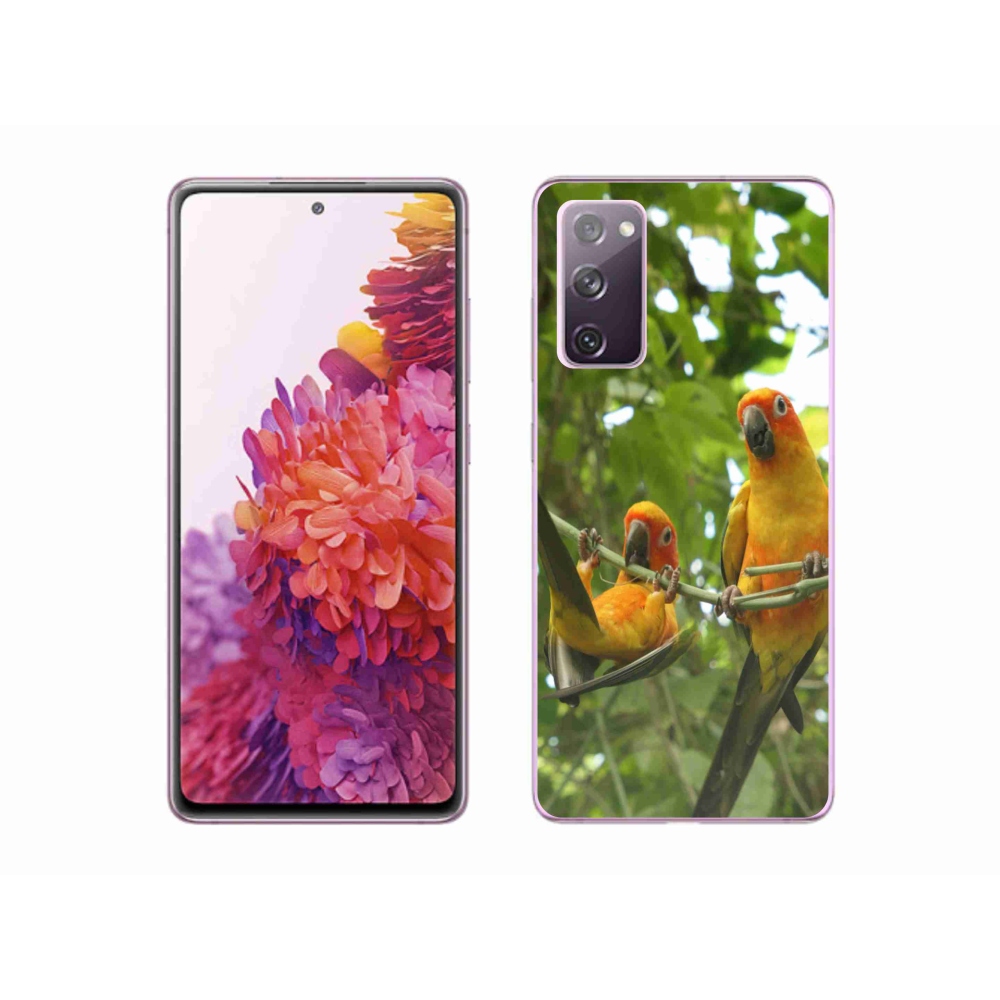Gélový kryt mmCase na Samsung Galaxy S20 FE - papagáje aratingy