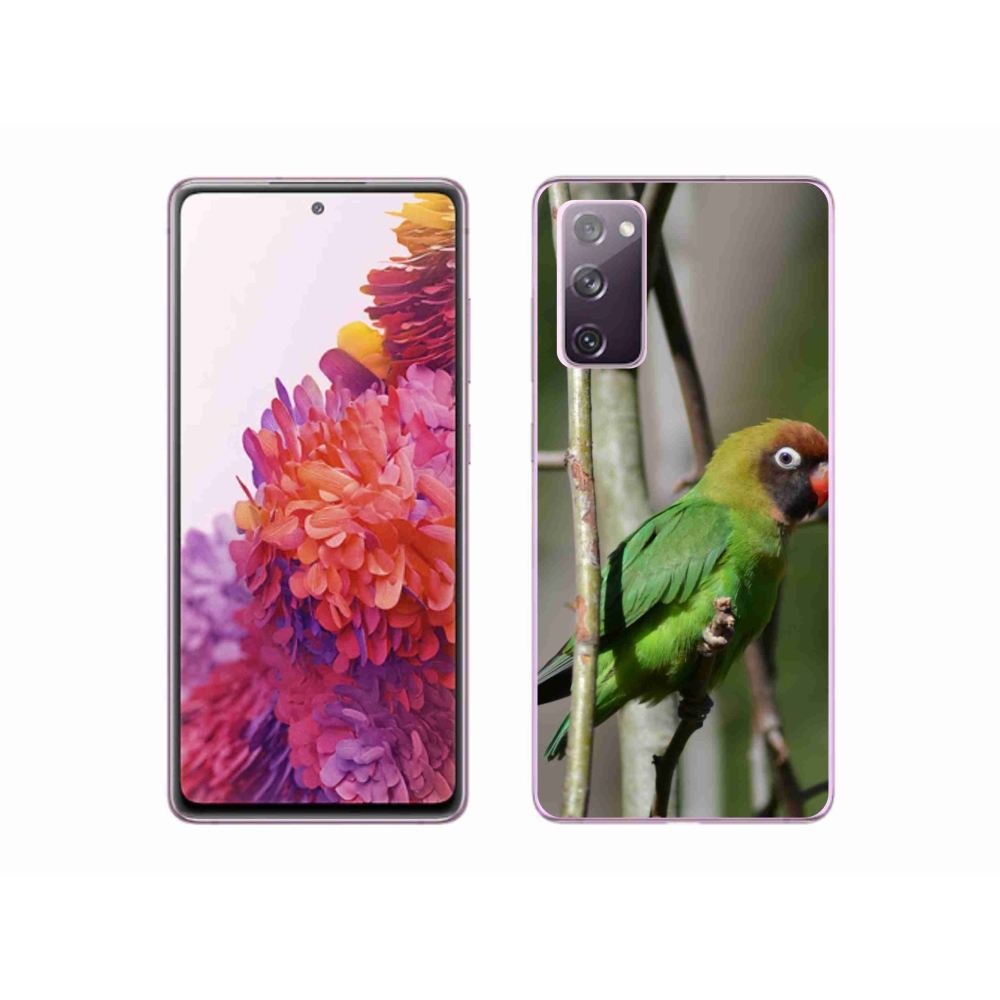Gélový kryt mmCase na Samsung Galaxy S20 FE - papagáj agapornis