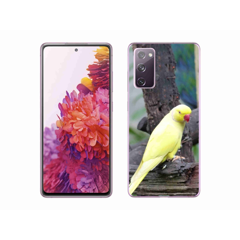 Gélový kryt mmCase na Samsung Galaxy S20 FE - papagáj alexander žltý