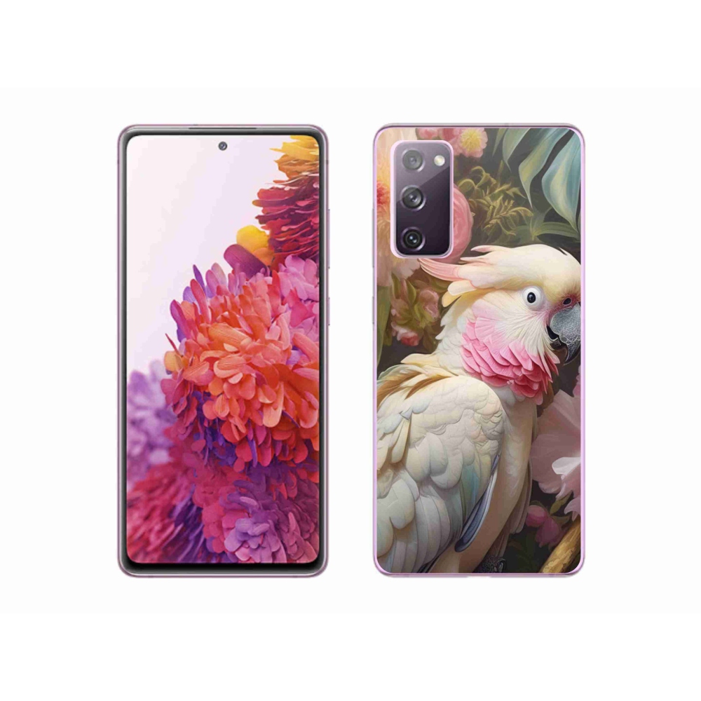 Gélový kryt mmCase na Samsung Galaxy S20 FE - papagáj kakadu ružový 2