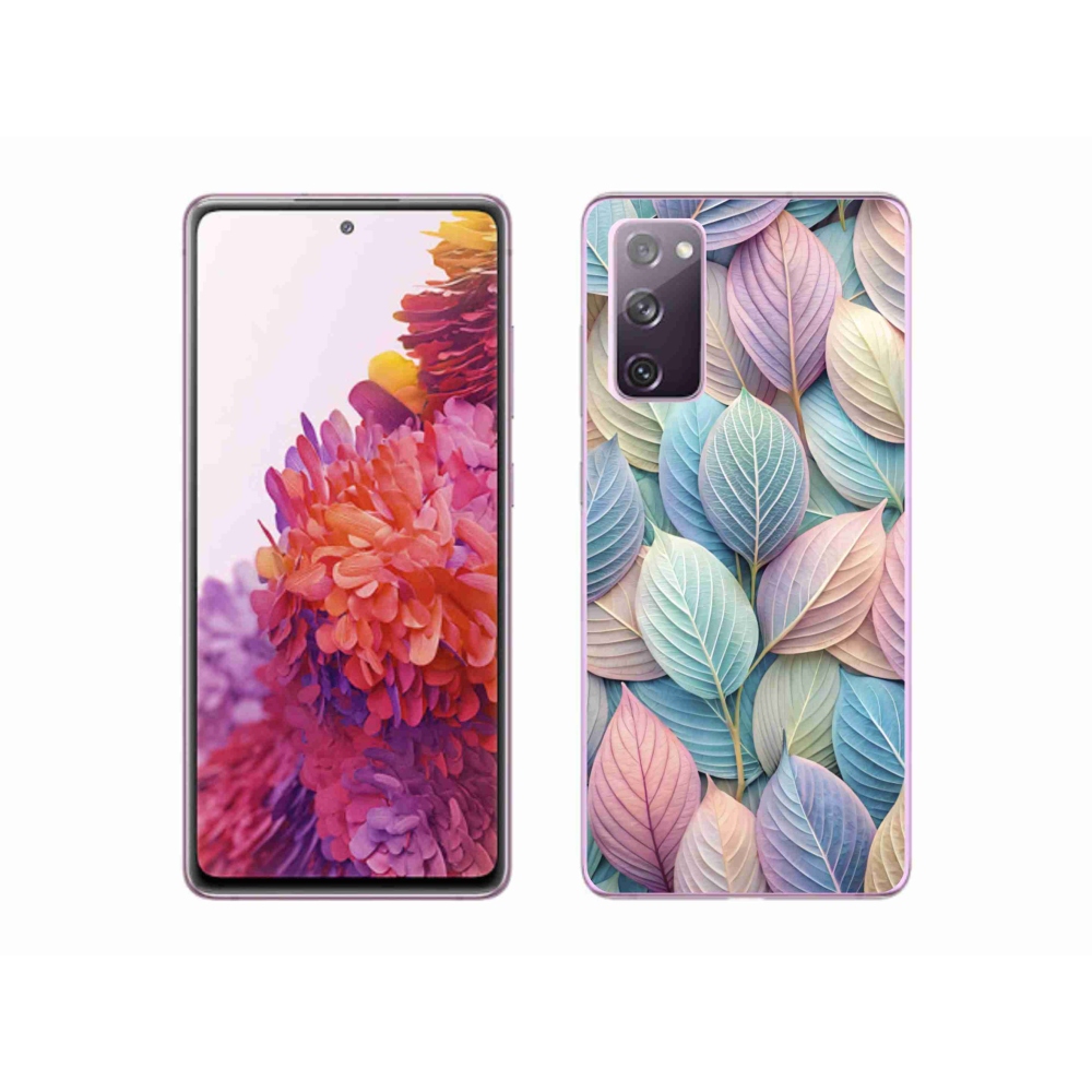 Gélový kryt mmCase na Samsung Galaxy S20 FE - pastelové listy
