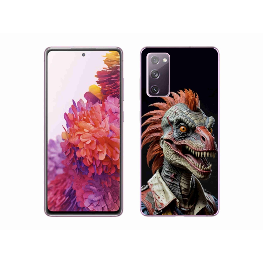 Gélový kryt mmCase na Samsung Galaxy S20 FE - punk dinosaurus
