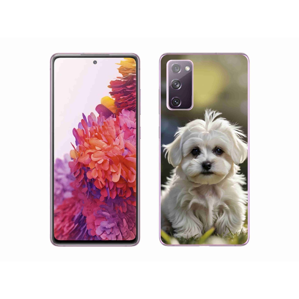 Gélový kryt mmCase na Samsung Galaxy S20 FE - roztomilý maltézsky psík
