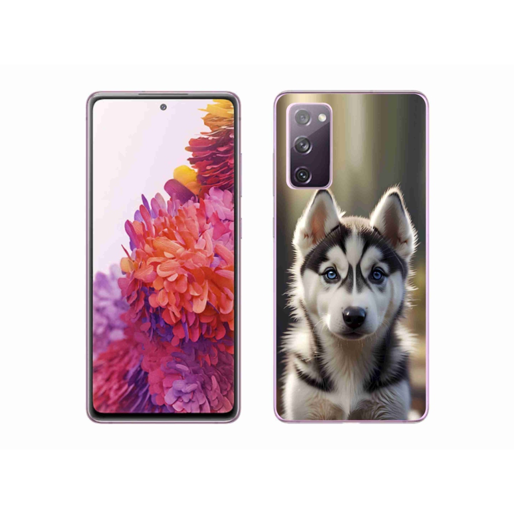 Gélový kryt mmCase na Samsung Galaxy S20 FE - roztomilý sibírsky husky