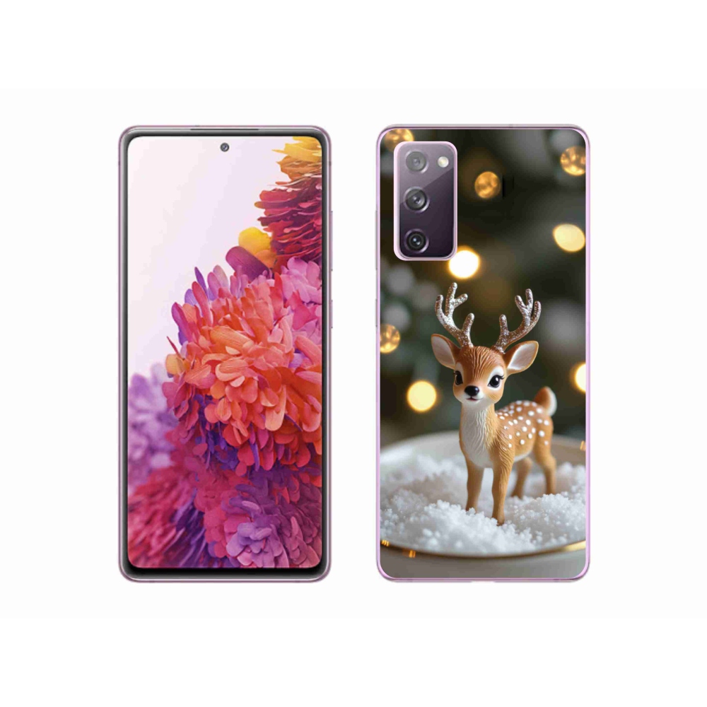 Gélový kryt mmCase na Samsung Galaxy S20 FE - roztomilý vianočný jeleň