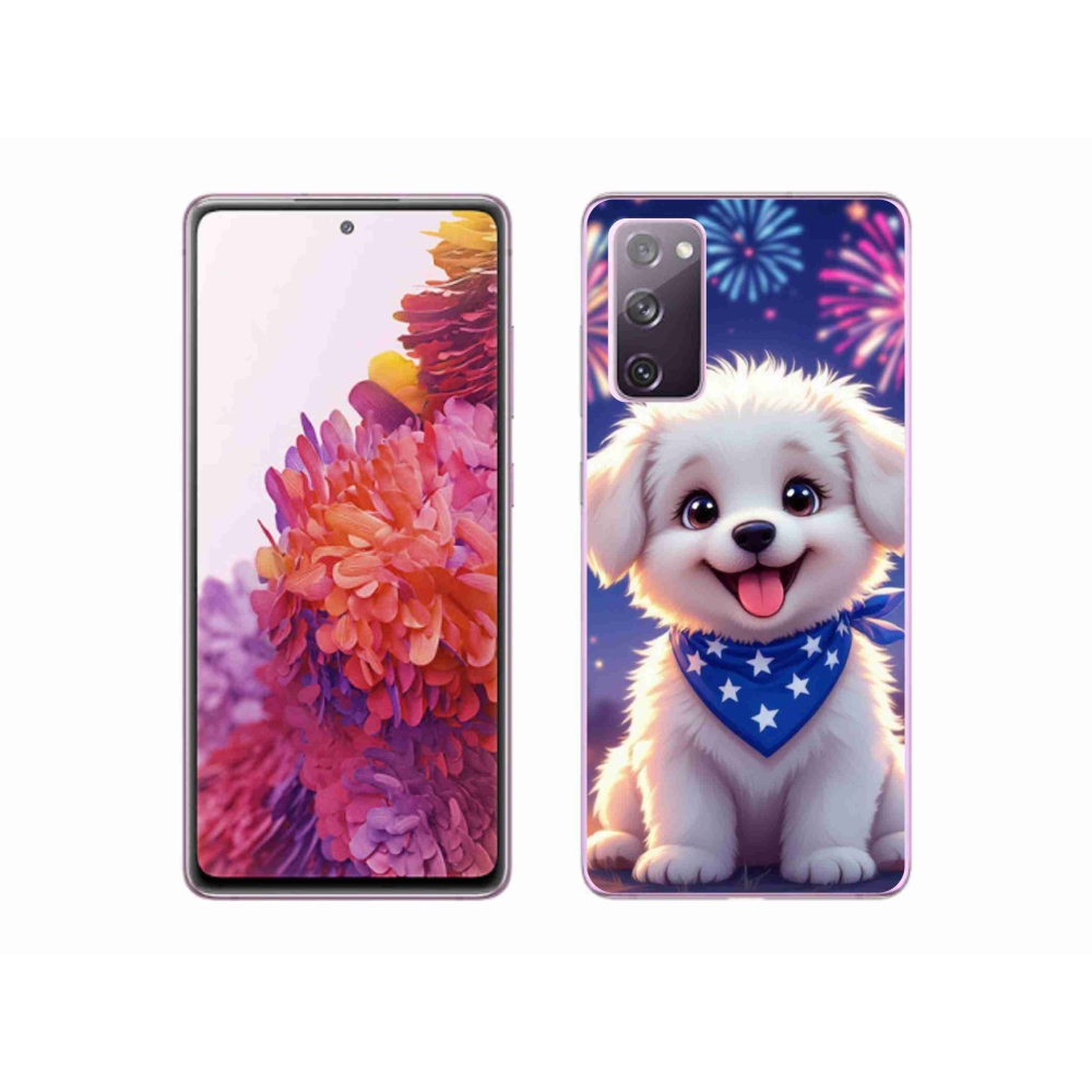 Gélový kryt mmCase na Samsung Galaxy S20 FE - slávnostné šteňa