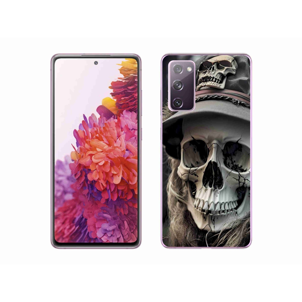 Gélový kryt mmCase na Samsung Galaxy S20 FE - tmavá lebka