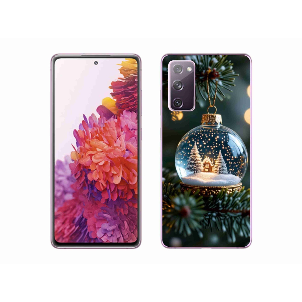 Gélový kryt mmCase na Samsung Galaxy S20 FE - vianočné gule 2