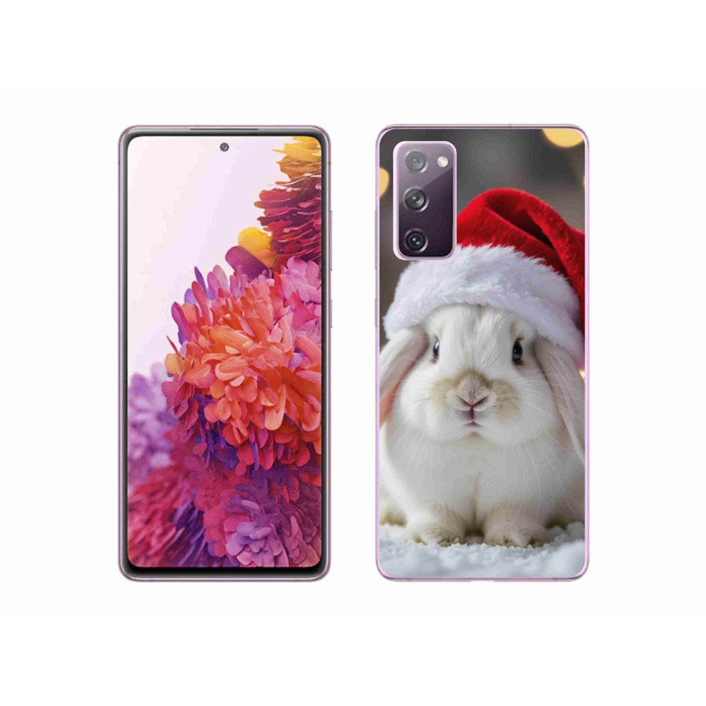 Gélový kryt mmCase na Samsung Galaxy S20 FE - vianočný králik
