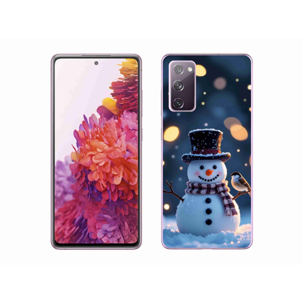 Gélový kryt mmCase na Samsung Galaxy S20 FE - vianočný snehuliak
