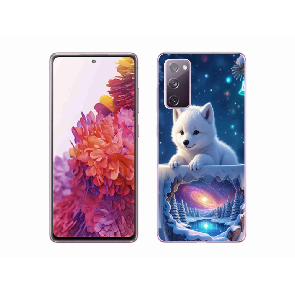 Gélový kryt mmCase na Samsung Galaxy S20 FE - vianočné šteňa