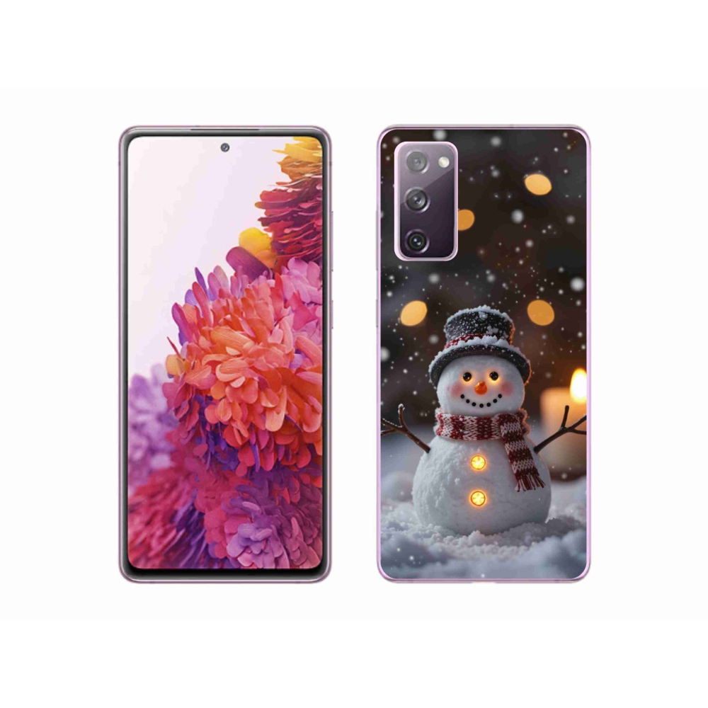 Gélový kryt mmCase na Samsung Galaxy S20 FE - veselý snehuliak