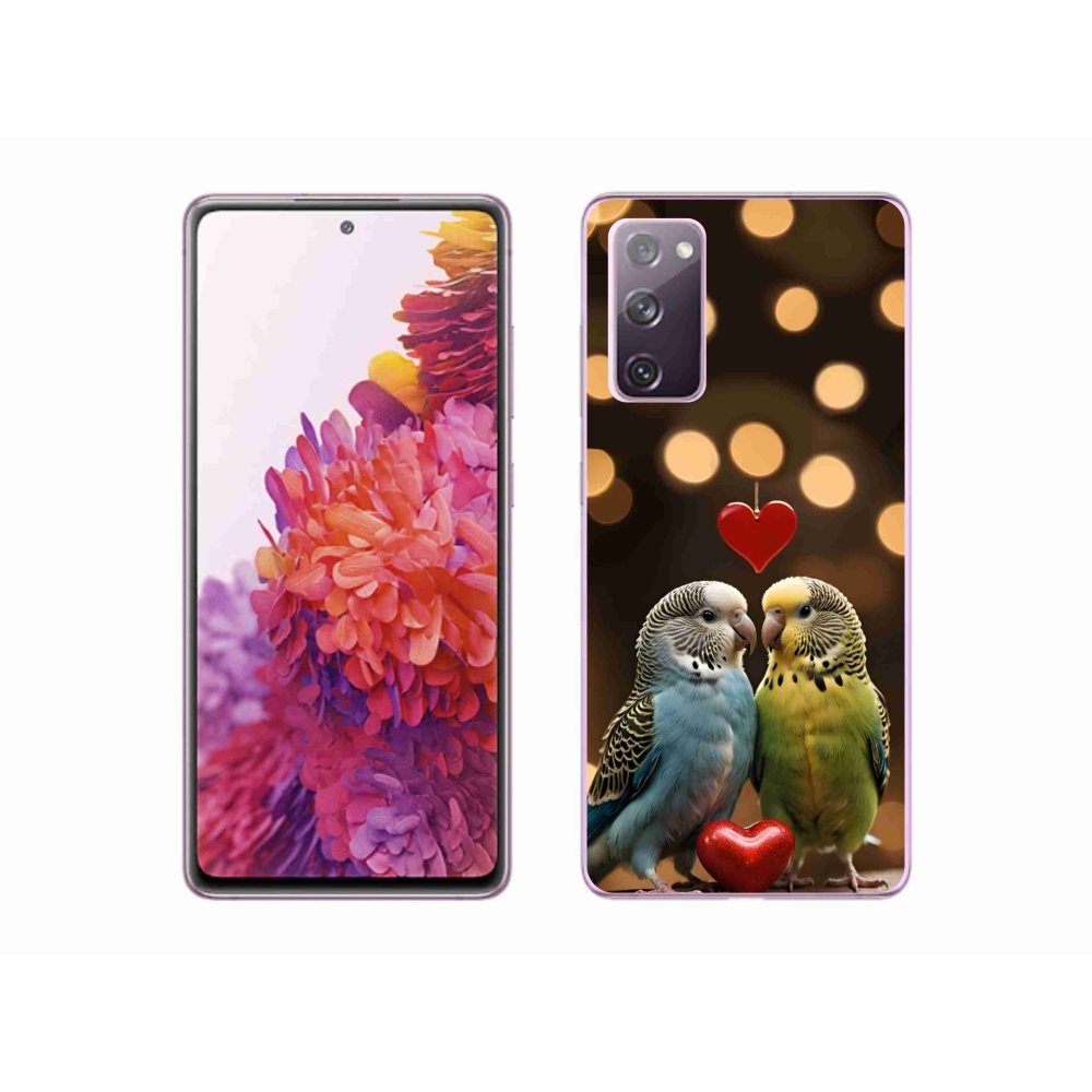 Gélový kryt mmCase na Samsung Galaxy S20 FE - zamilovaní papagáje