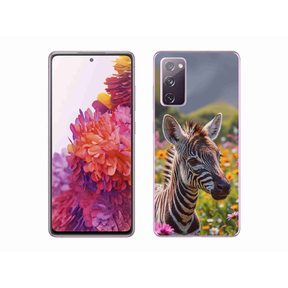 Gélový kryt mmCase na Samsung Galaxy S20 FE - zebra na lúke