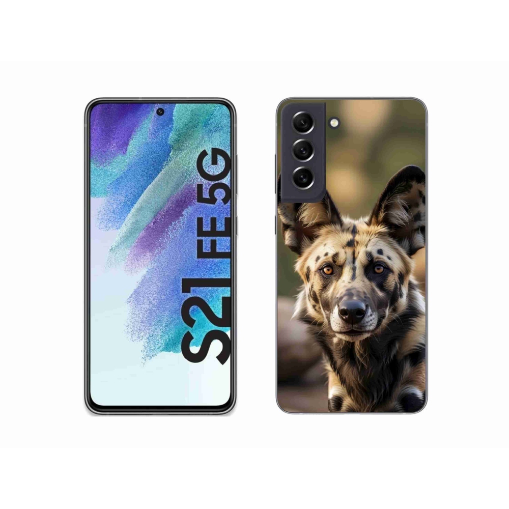 Gélový kryt mmCase Samsung Galaxy S21 FE 5G - africký divoký pes