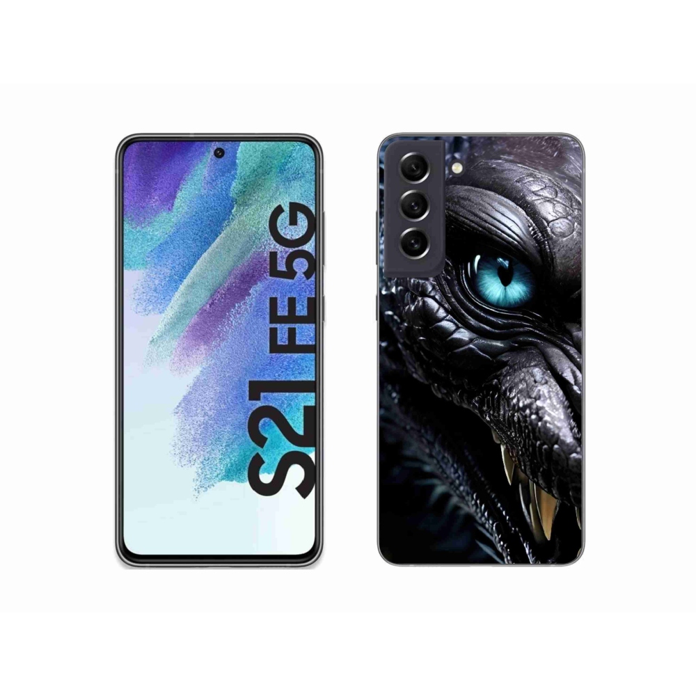 Gélový kryt mmCase na Samsung Galaxy S21 FE 5G - dračí pohľad