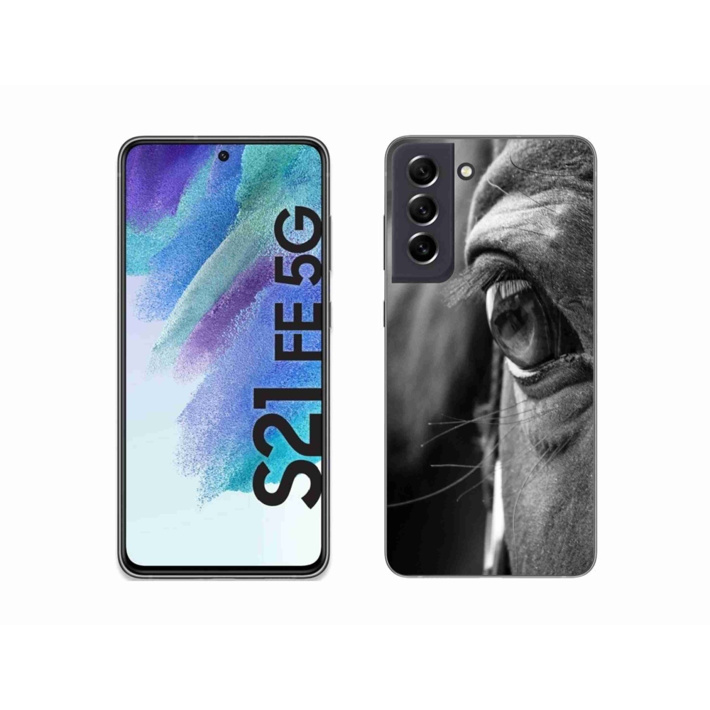 Gélový kryt mmCase na Samsung Galaxy S21 FE 5G - konský pohľad