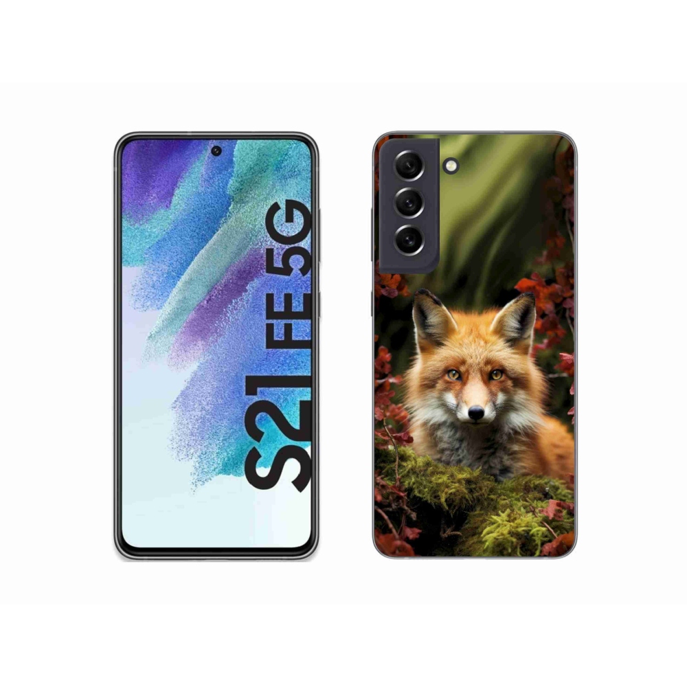 Gélový kryt mmCase na Samsung Galaxy S21 FE 5G - líška v lese