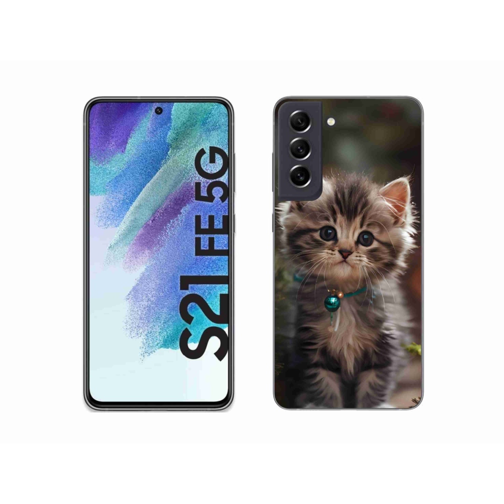 Gélový kryt mmCase na Samsung Galaxy S21 FE 5G - roztomilé mačiatko 11