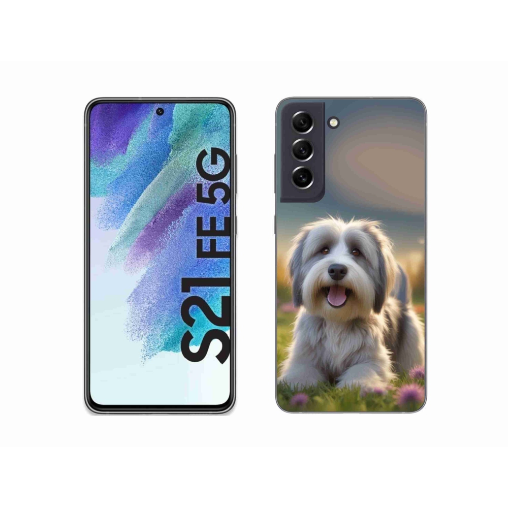 Gélový kryt mmCase na Samsung Galaxy S21 FE 5G - roztomilý havanský psík
