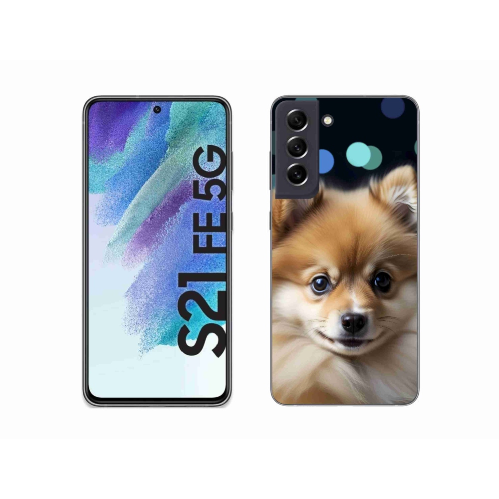 Gélový kryt mmCase na Samsung Galaxy S21 FE 5G - roztomilý pomeranian