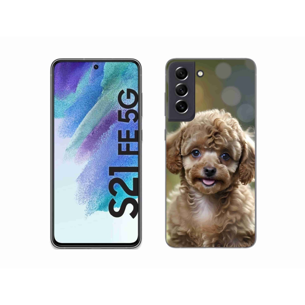 Gélový kryt mmCase na Samsung Galaxy S21 FE 5G - roztomilý pudel