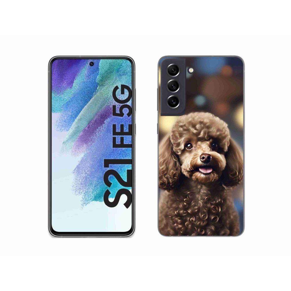 Gélový kryt mmCase na Samsung Galaxy S21 FE 5G - roztomilý pudel