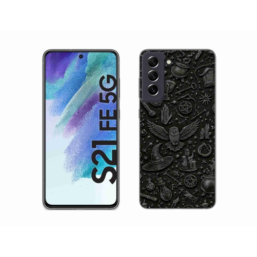 Gélový kryt mmCase na Samsung Galaxy S21 FE 5G - tmavý magický svet