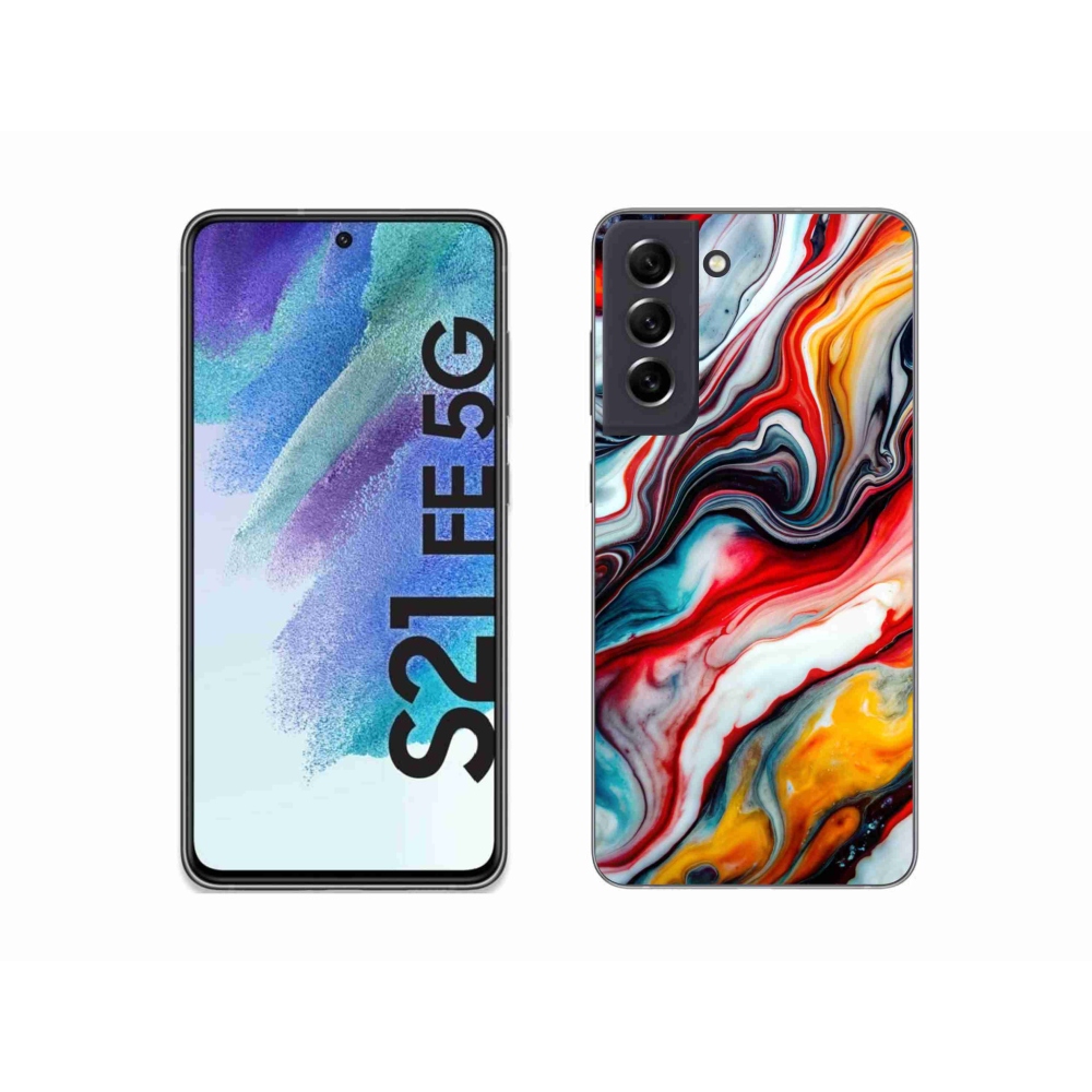 Gélový kryt mmCase na Samsung Galaxy S21 FE - abstraktný motív 35
