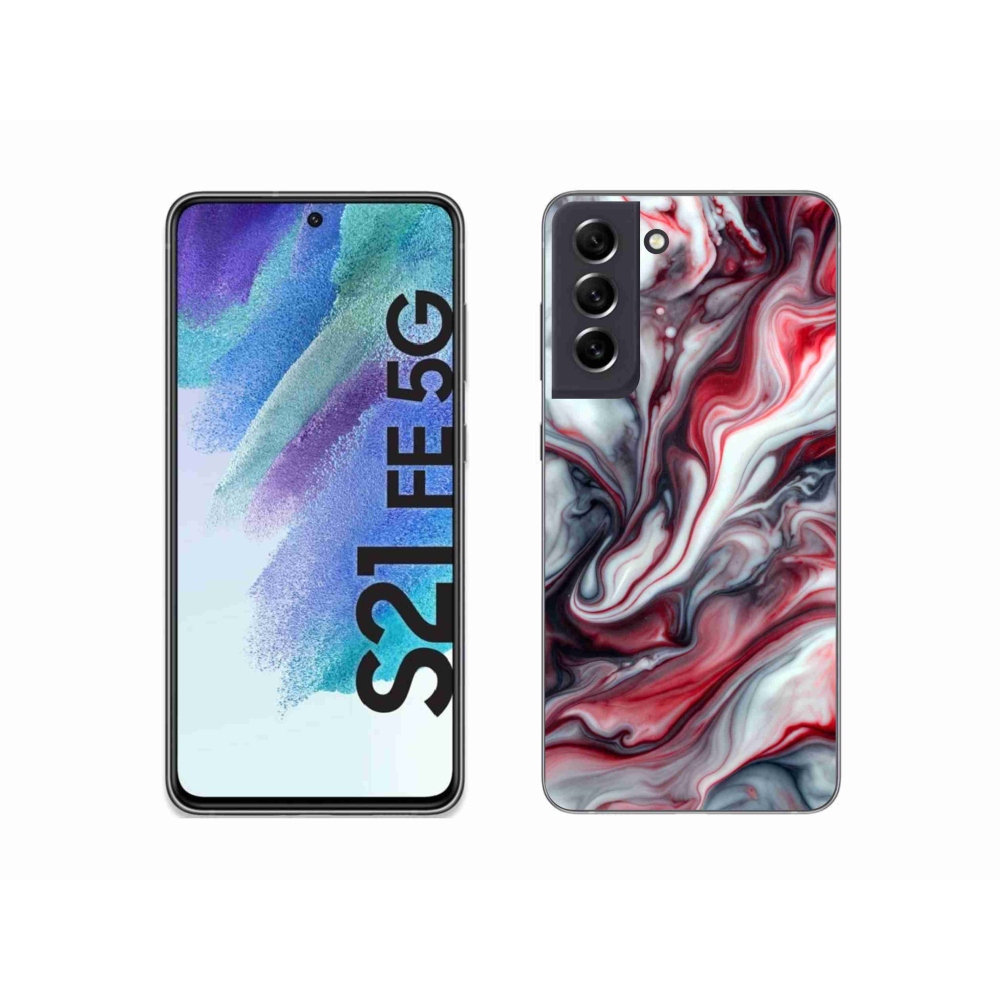 Gélový kryt mmCase na Samsung Galaxy S21 FE - abstraktný motív 37