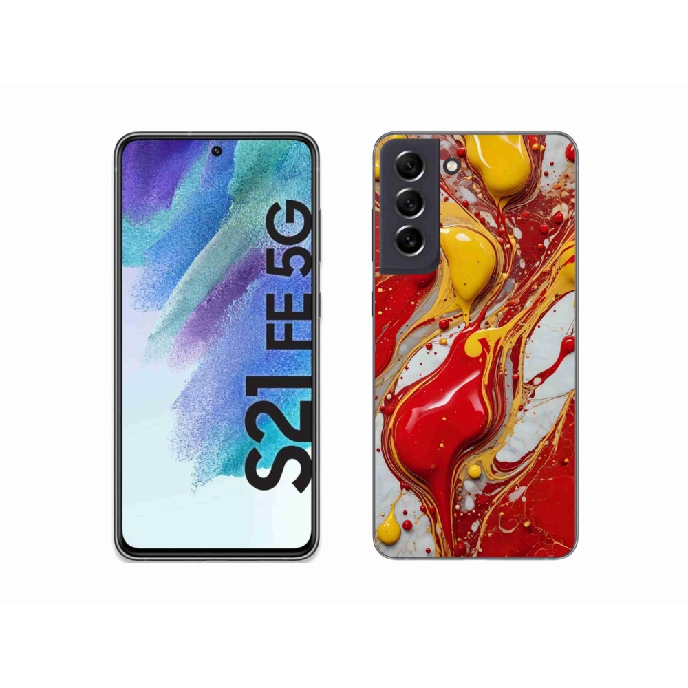 Gélový kryt mmCase na Samsung Galaxy S21 FE - abstraktný motív 42