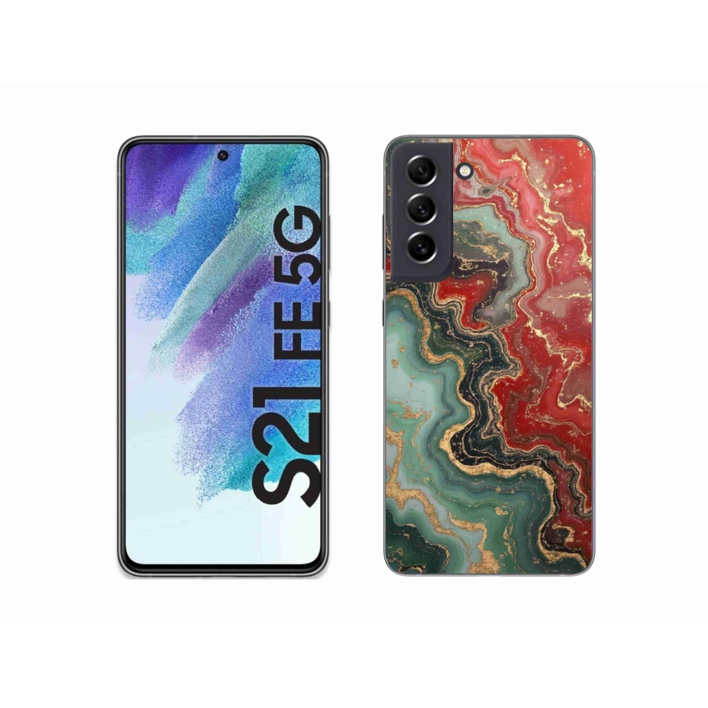 Gélový kryt mmCase na Samsung Galaxy S21 FE - abstraktný motív 55