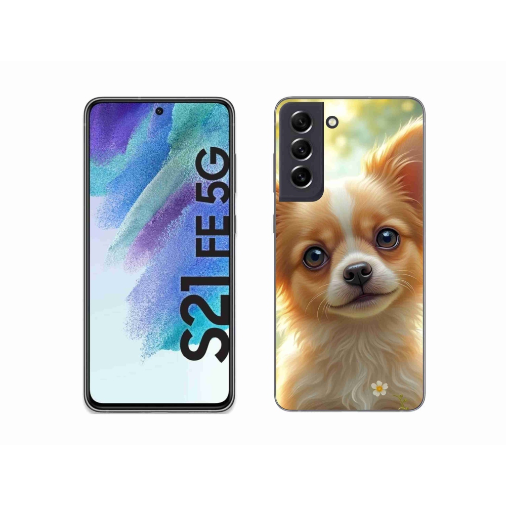 Gélový kryt mmCase na Samsung Galaxy S21 FE - čivava 5
