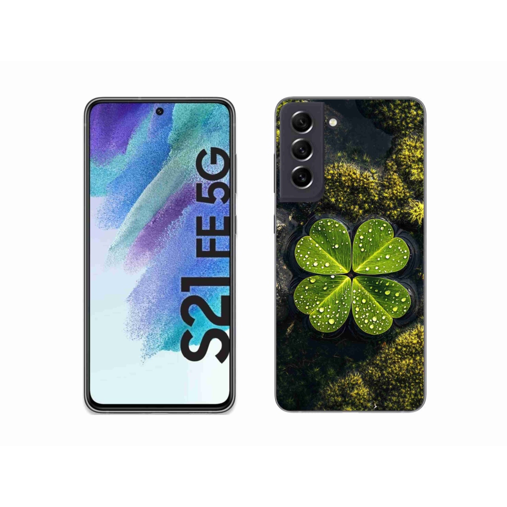 Gélový kryt mmCase na Samsung Galaxy S21 FE - štvorlístok