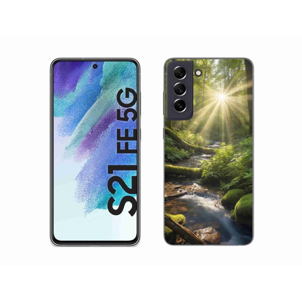 Gélový kryt mmCase na Samsung Galaxy S21 FE - hlbina lesa
