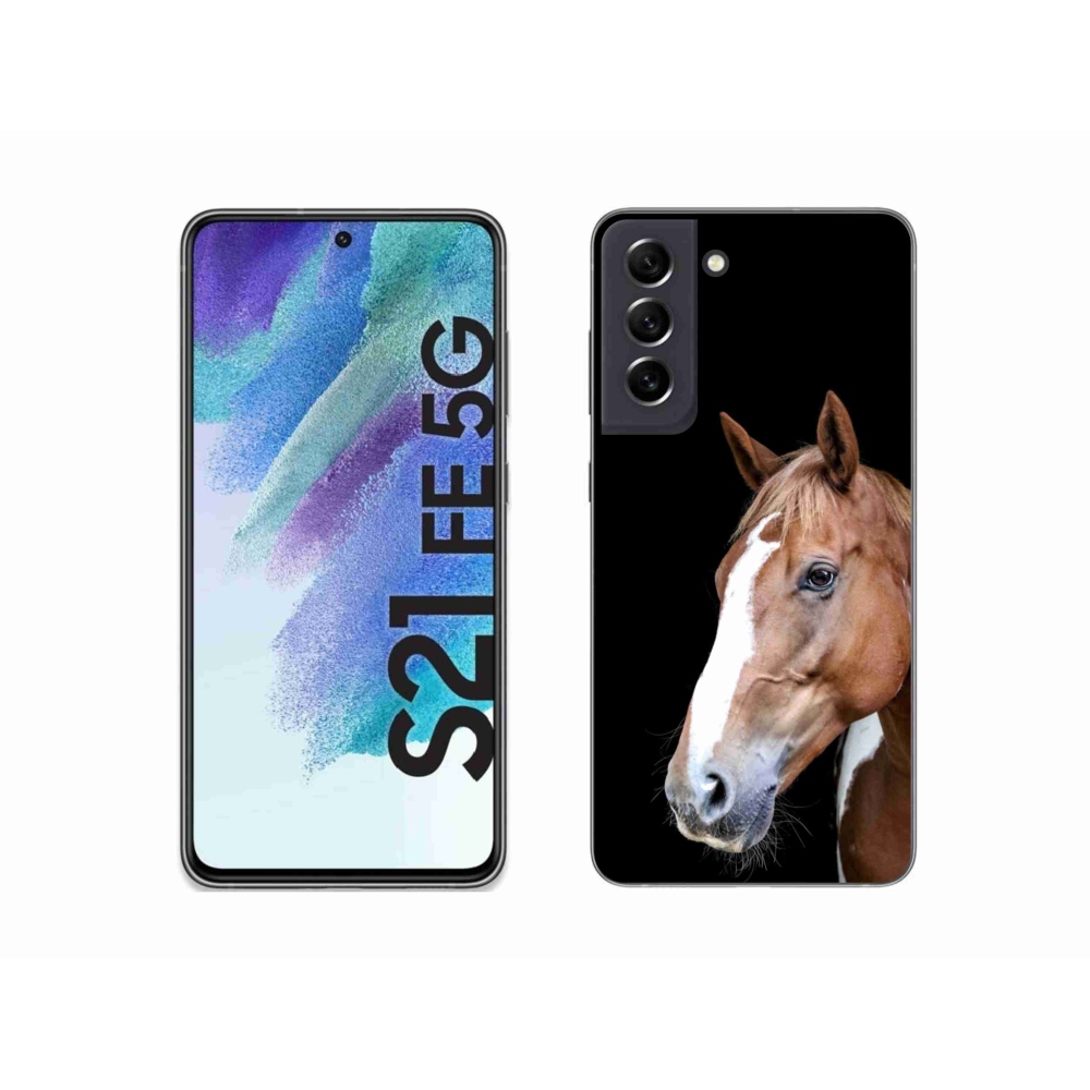 Gélový kryt mmCase na Samsung Galaxy S21 FE - hnedý kôň 3