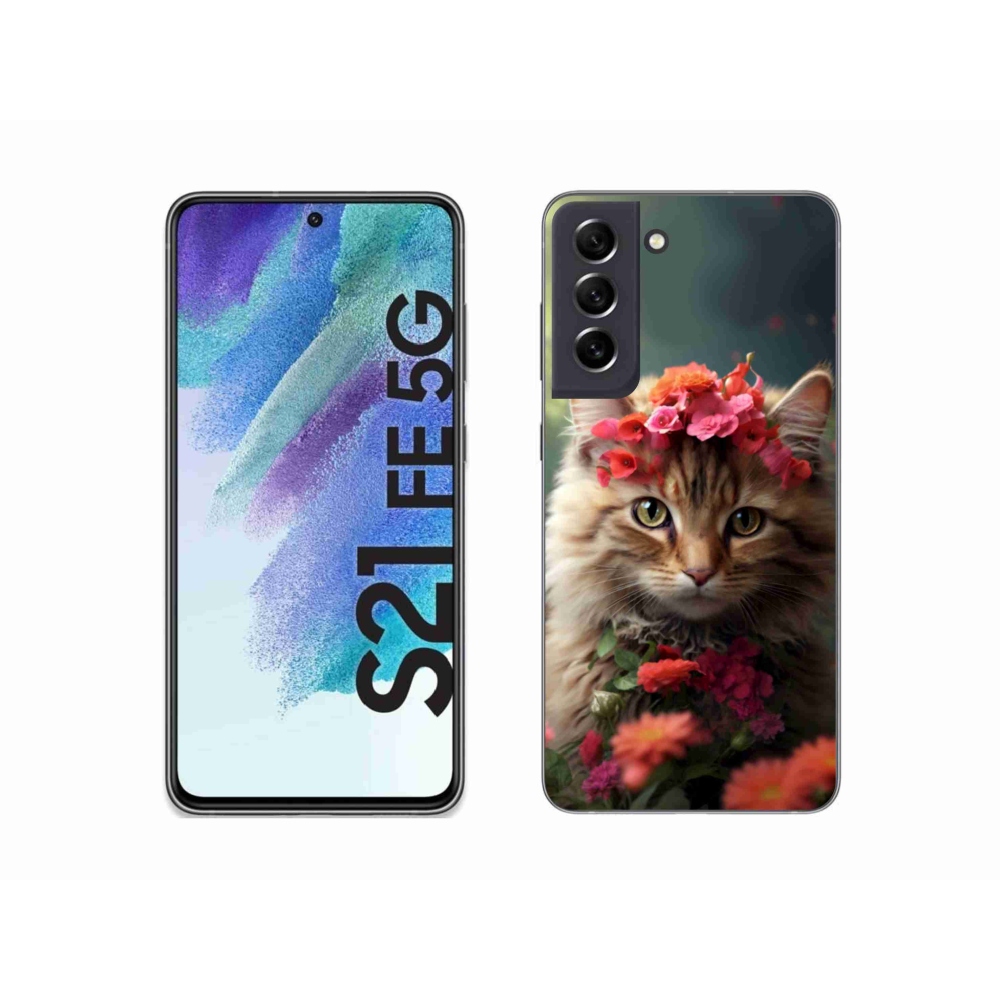 Gélový kryt mmCase na Samsung Galaxy S21 FE - mačacia princezná