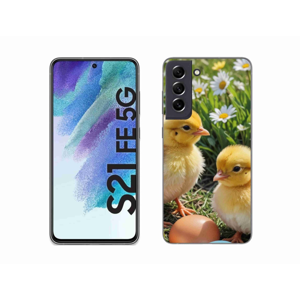 Gélový kryt mmCase na Samsung Galaxy S21 FE - kuriatka