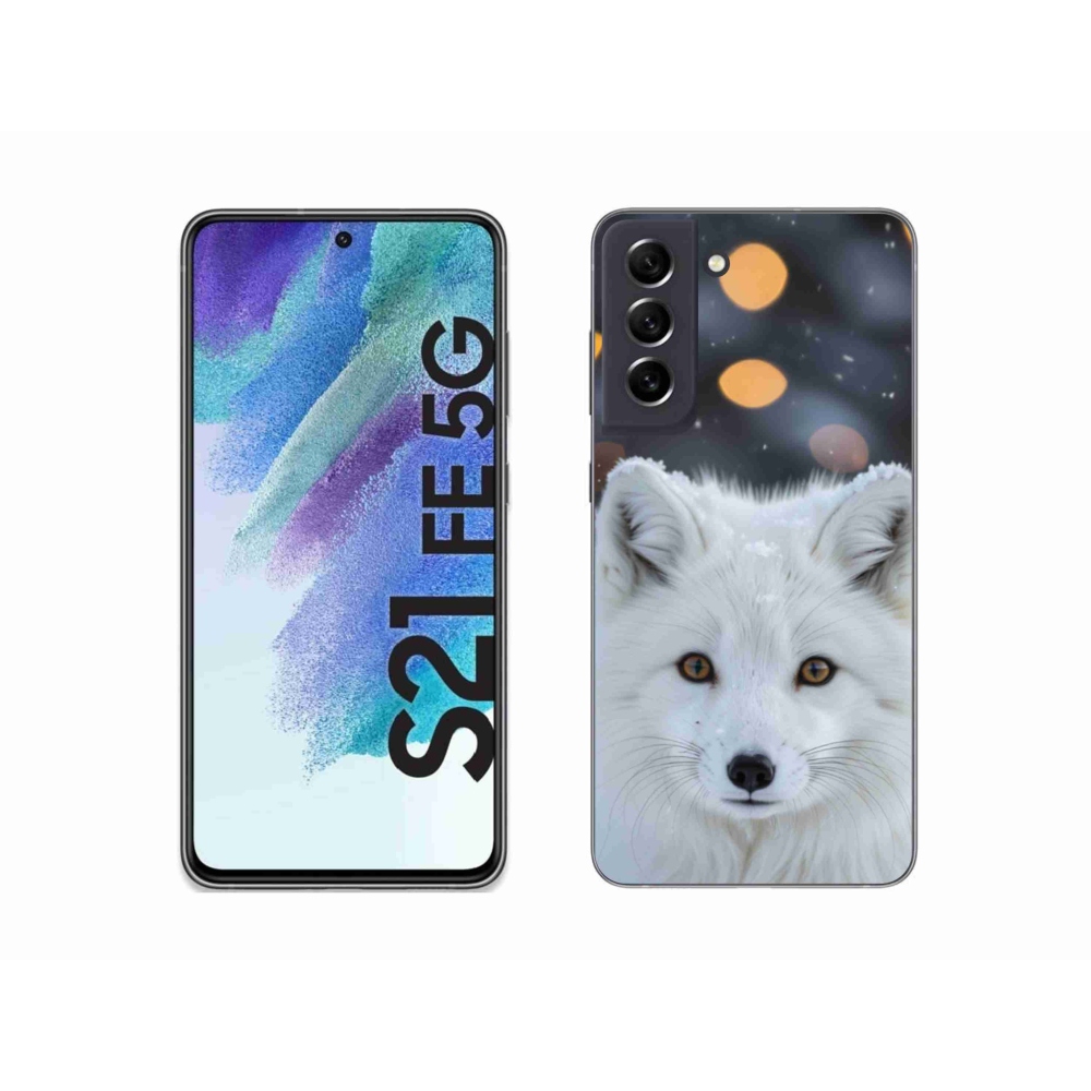 Gélový kryt mmCase na Samsung Galaxy S21 FE - líška polárna