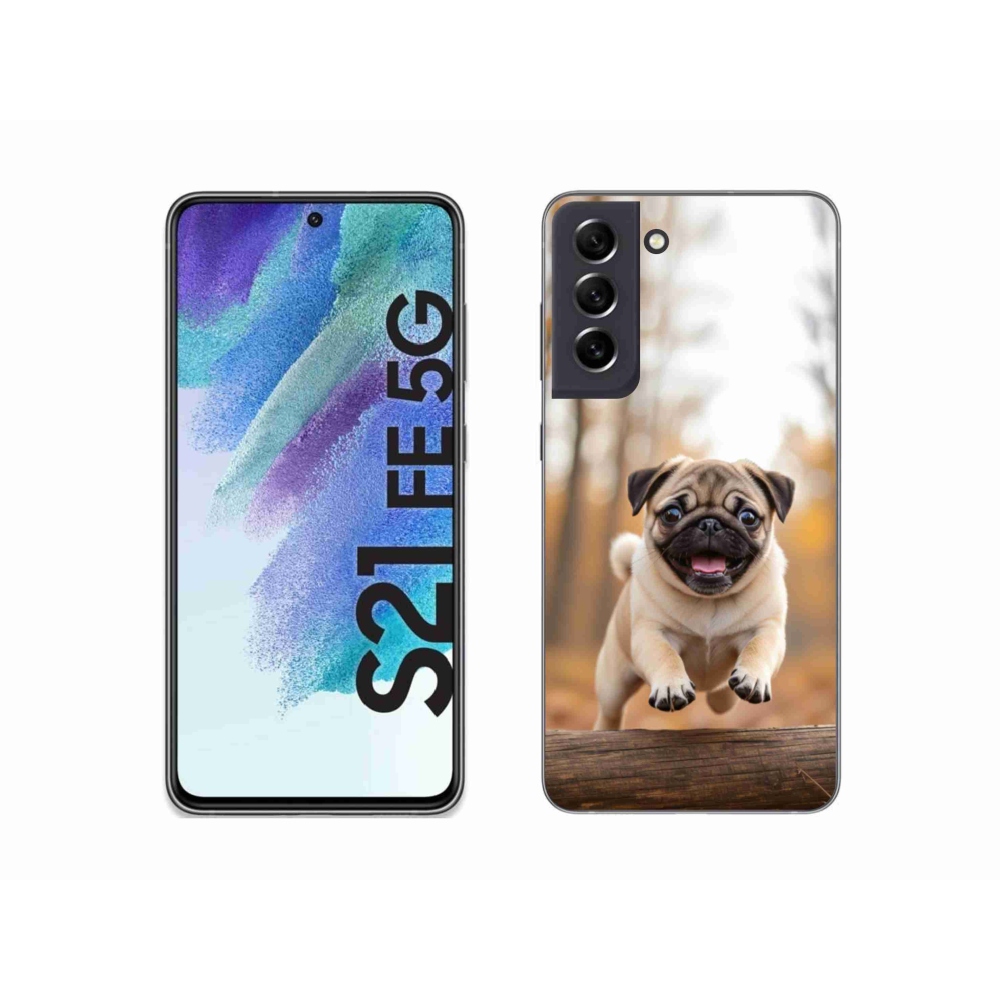 Gélový kryt mmCase na Samsung Galaxy S21 FE - mops 2